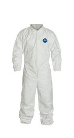 Tyvek® Coveralls, Zipper Front, Elastic Wrists and Ankles, Hood