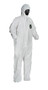 A photograph of side of a 15026 Proshield® 50 coveralls, with zipper front, elastic wrists and ankles, and hood.