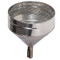Large stainless steel filling funnel photo.