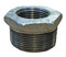 A photograph of a Guardian 300-12-08HB 1-1/2" x 1" IPS Galvanized Steel Reducing Bushing for Shower Head Elbows.