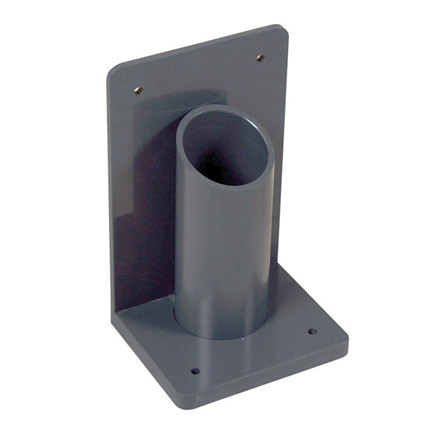 A photograph of a 26036 1-cylinder wall/bench-mounted lecture bottle holder.