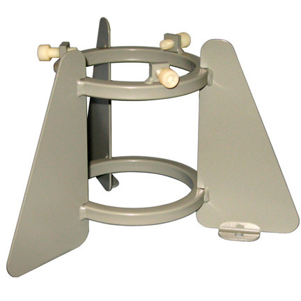 A photograph of a 26040 1-cylinder steel medical oxygen and cylinder lecture bottle stand with 3.25"- 4.25" size.