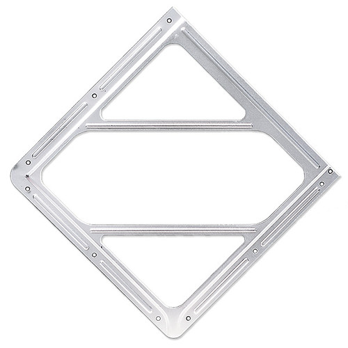 A photograph of a 03183 aluminum face plate DOT placard holder.