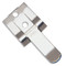 A photograph of a 03184 stainless steel DOT placard holder clip.