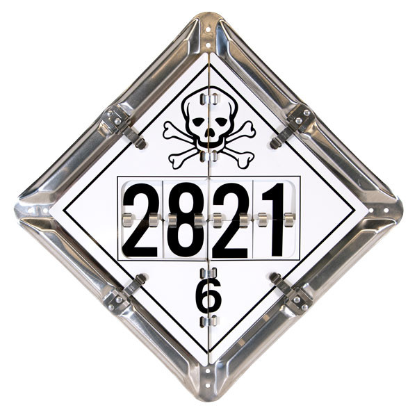 5-Legend DOT and TDG Flip Placard System w/ Rotating UN/NA Numbers