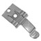 A photograph of a 03185 stainless steel DOT placard holder clip for flip placard systems.