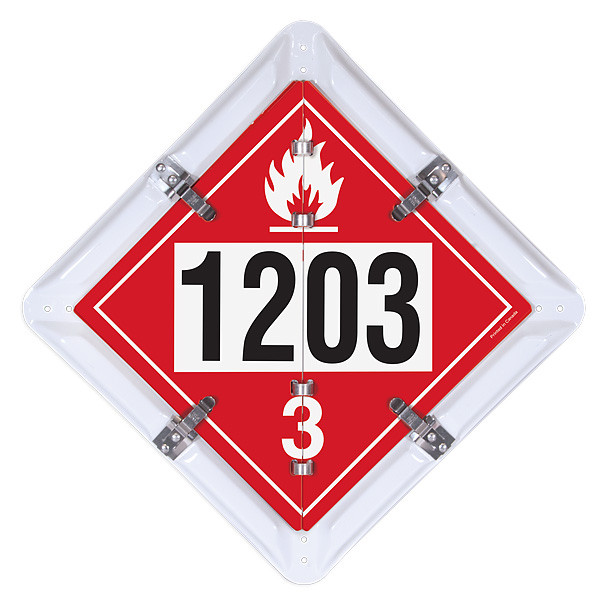 2-Legend DOT Fuel Flip Placard Systems, UN/NA Numbers 1202 and