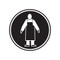 A photograph of a self-adhesive 01842 apron GHS PPE laboratory pictogram label pad.