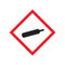 A photograph of a 03604 GHS gas cylinder pictogram label.