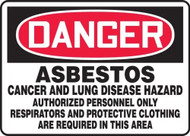 A drawing of the 01577 Danger sign with wording described in the product description.