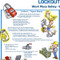 A photograph of left side of a 07000 Zing eco lockout tagout safety poster.