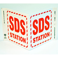 Photograph of the SDS Station Wall-Projecting V-Sign.