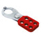 A photograph of 07350 1" red dipped aluminum lockout hasp.