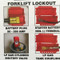 Diagram of Forklift lockout examples