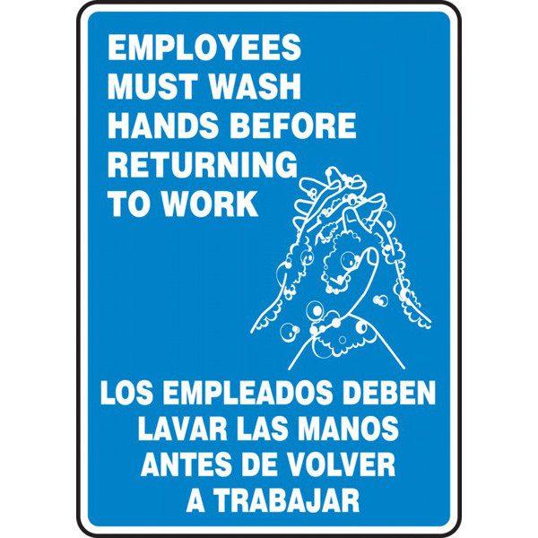 Spanish Wash Your Hands Sign