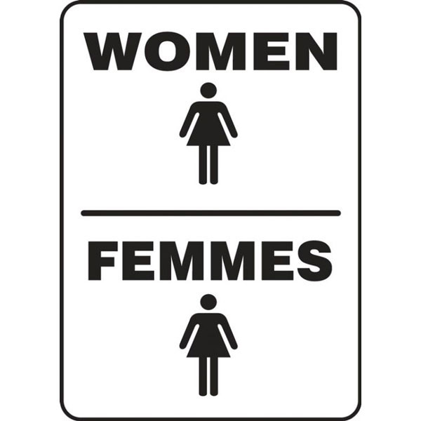 Mens Room w/ Symbol Bathroom Sign