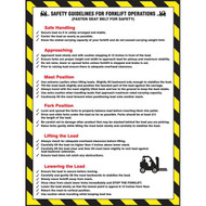 Picture of forklift safety poster.