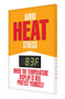 A photograph of an orange 11052 electronic heat stress sign reading avoid heat stress - when the temperature display is red protect yourself, with green Fahrenheit temperature reading.