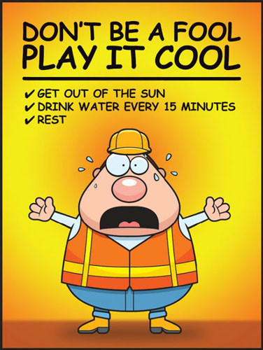 Safety Poster: Don't Be A Fool - Play It Cool
