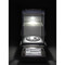 Photograph of Ohaus Explorer® Semi-Micro Balance, front facing, demonstrating draft shield light.