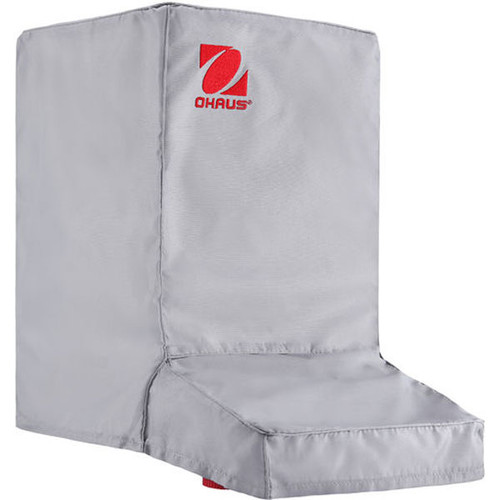 Photograph of Ohaus Dust Cover for Balances with Draft Shield, covering a balance (not included).