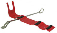 A photograph of a single strap (24160) Badger MB-250B extinguisher bracket for 2.5 to 2.75 pound extinguishers.