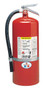 A photograph of a Badger Standard 20 pound multipurpose dry chemical fire extinguisher.