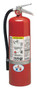 A photograph of a Badger Standard 10 pound multipurpose dry chemical fire extinguisher.