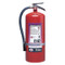 A photograph of a Badger 20 pound Extra Purple K Dry Chemical Fire Extinguisher.
