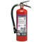 A photograph of a Badger 5 pound Extra Purple K Dry Chemical Fire Extinguisher.