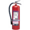 A photograph of a Badger 10 pound Extra Purple K Dry Chemical Fire Extinguisher.