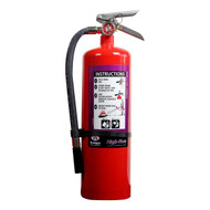 A photograph of a Badger B10P-1-HF 10 pound High Flow Fire Extinguisher.