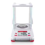 Photograph of Ohaus Adventurer® Analytical Balance with draft shield closed, front facing.