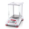 Photograph of Ohaus Adventurer® Precision Balance with draft shield closed, left facing.