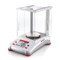Photograph of Ohaus Adventurer® Precision Balance with draft shield open, left facing.