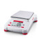 Photograph of Ohaus Adventurer® Precision Balance without draft shield, left facing.