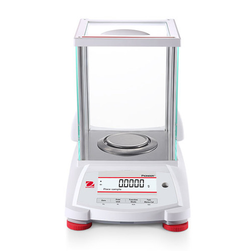 Photograph of Ohaus Pioneer® Analytical Balance, front facing. 