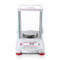 Photograph of Ohaus Pioneer® Precision Balance with draft shield, front facing. 