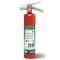 A photograph of a Badger  Extra 2.5 pound Halotron- I Fire Extinguisher w/ Vehicle Bracket.