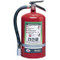 A photograph of a Badger Extra 15 pound Halotron-I Fire Extinguisher w/ Wall Hook.