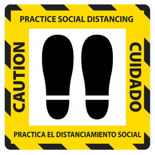 Hard Surface And Carpet Floor Signs Caution Practice Social