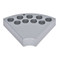 Photograph of  12 mm Vial Sectional  Block for Ohaus Guardian Hotplate Stirrers