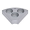Photograph of  28 mm Vial Sectional  Block for Ohaus Guardian Hotplate Stirrers