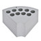Photograph of  12 mm Test Tube Sectional  Block for Ohaus Guardian Hotplate Stirrers