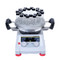 Photograph of Ohaus Guardian™ 5000 Round Top Hotplate Stirrer, shown with optional base plate and uniblock for vials.