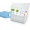 Photograph of Ohaus Frontier™ 5513 Microliter Centrifuge showing button operation.