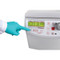 Photograph of Ohaus Frontier™ 5515/5515R Microliter Centrifuge showing button operation.