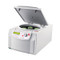 Photograph of Ohaus Frontier™ 5718R  Multi Pro Centrifuge, left facing, lid open.