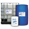 A picture of a 5 gallon pail, 55 gallon drum, and 265 tote of Ansul NFF 3x3 UL201 3%x3% Non-Fluorinated Foam Concentrate next to each other.