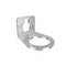 A photograph of the bracket/hook for hanging extinguishers.